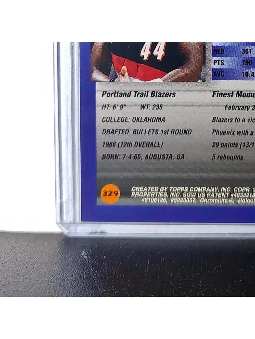 Harvey Grant 1994-95 Topps Finest #329 Basketball Card